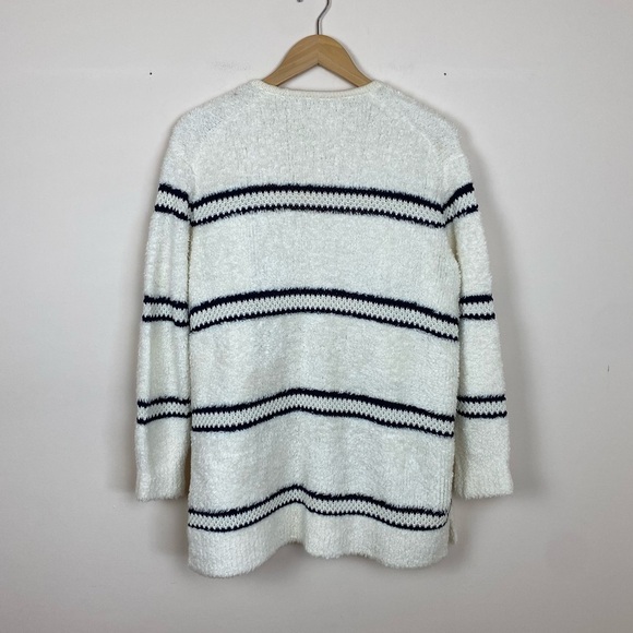 Madewell Striped Boucle Open Front Cardigan Sweater - Picture 2 of 6